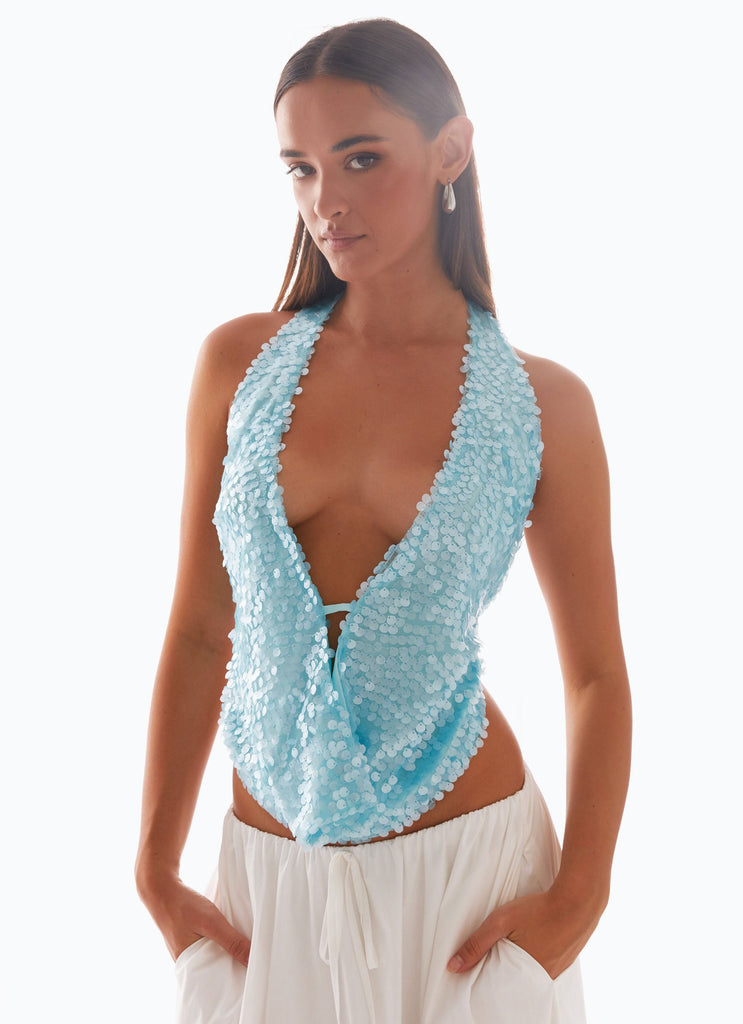 Babi Sequin Top
