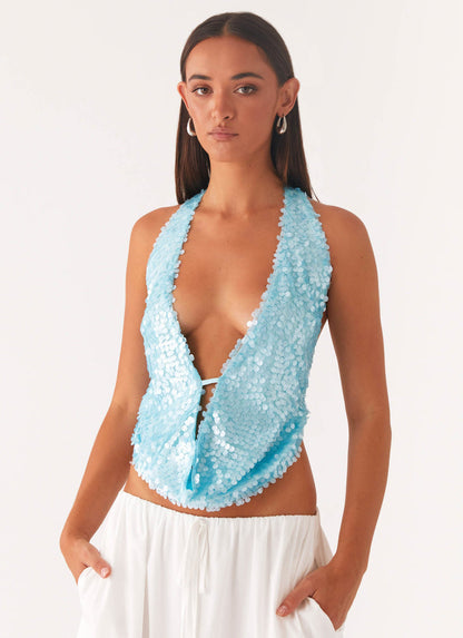 Babi Sequin Top